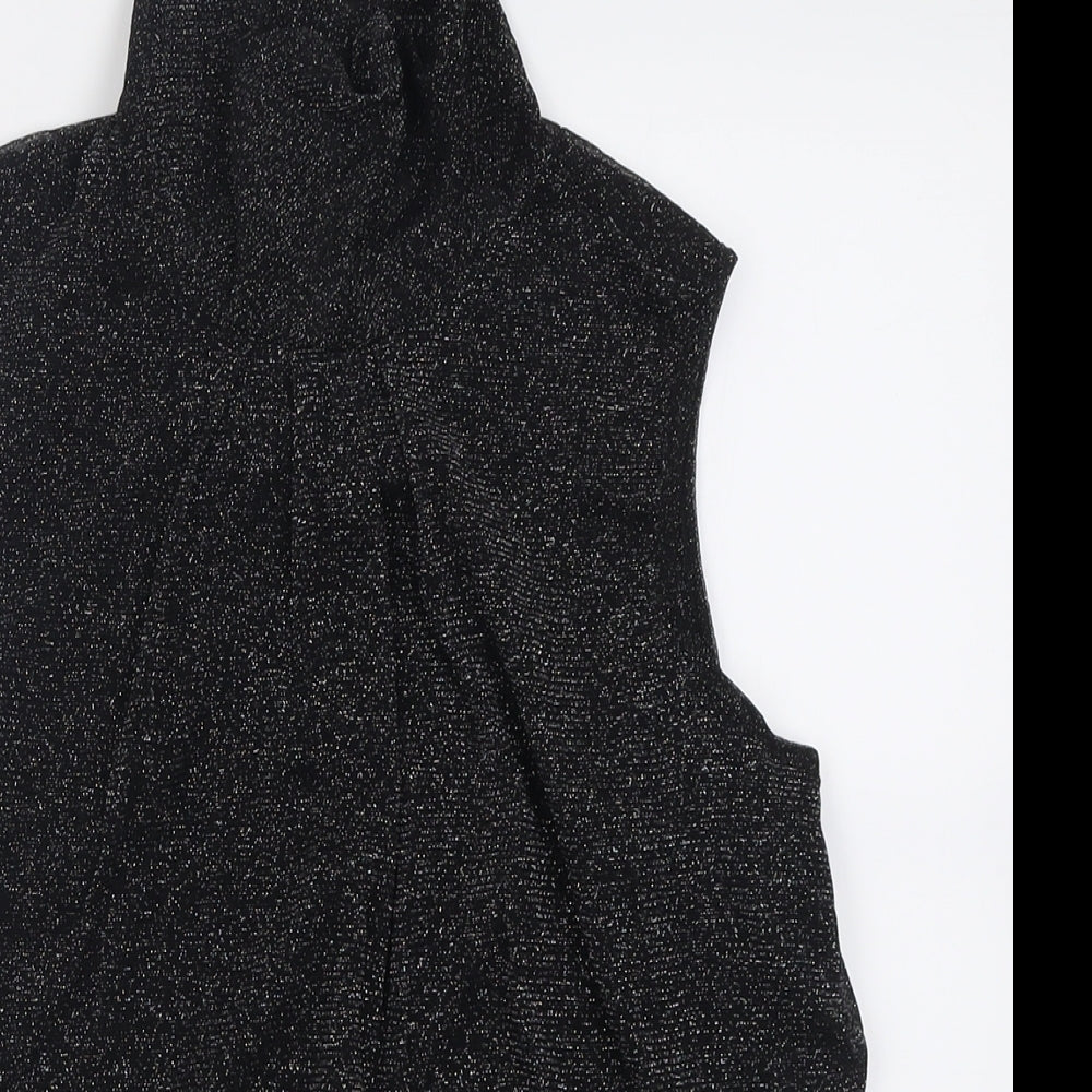 Womens UK Size 12 Debenhams Black Basic Tank