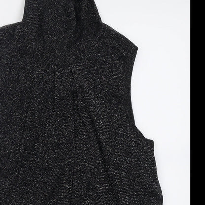 Womens UK Size 12 Debenhams Black Basic Tank