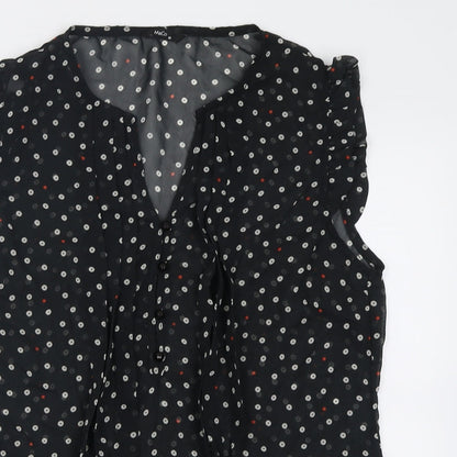 Womens UK Size 10 M&Co Black Basic Tank