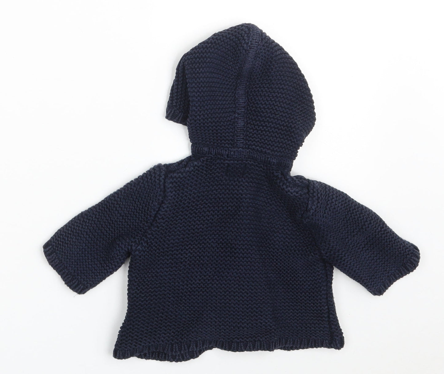 Gap Boys Blue  100% Cotton Cardigan Jumper Size 3-6 Months  Button