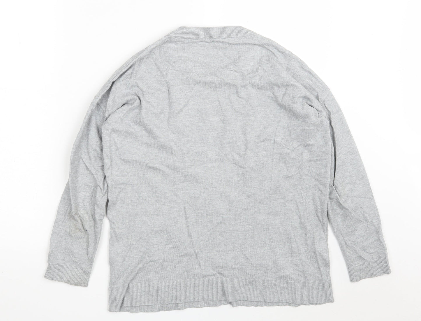 Womens UK Size S Dunnes Stores Grey Pullover Jumper