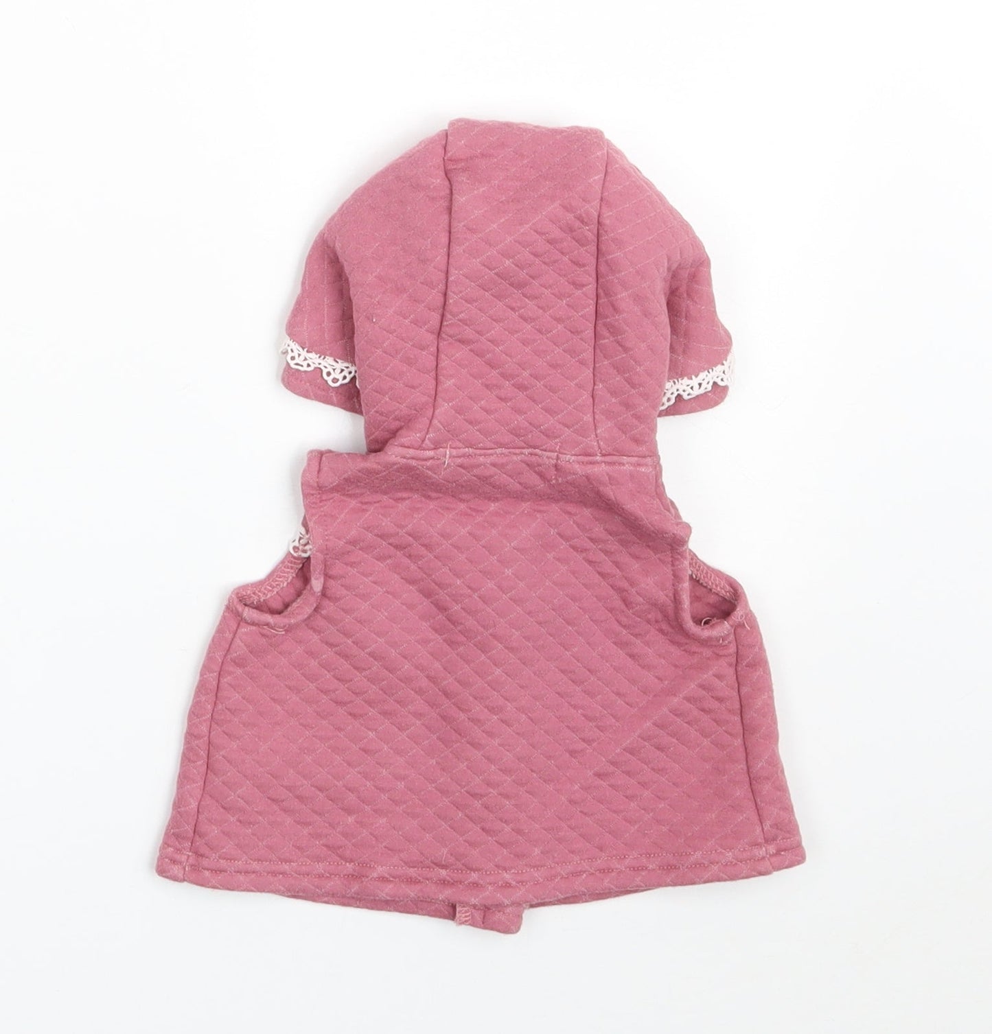 Catherine Malandrino Girls Pink  100% Cotton Cardigan Jumper Size 6-9 Months  Button