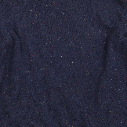 Cedar Wood State Mens Blue Crew Neck  Acrylic Pullover Jumper Size S