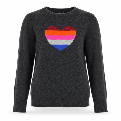 Front view of Gap girls’ grey crew neck cotton jumper, size M, - 165 cm