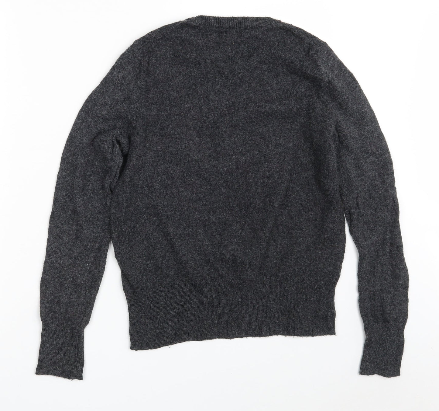 Gap Girls Grey Crew Neck  Cotton Pullover Jumper Size M   - 165 cm