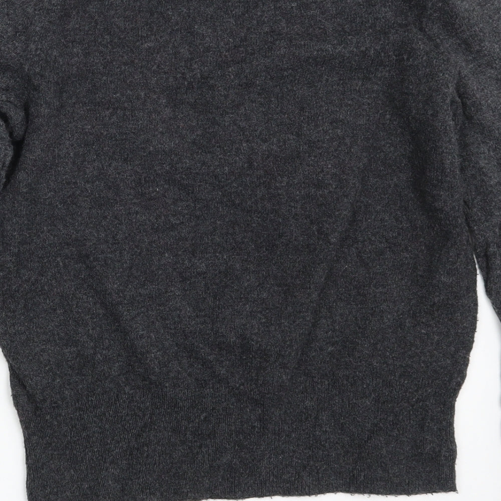 Gap Girls Grey Crew Neck  Cotton Pullover Jumper Size M   - 165 cm