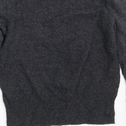Gap Girls Grey Crew Neck  Cotton Pullover Jumper Size M   - 165 cm