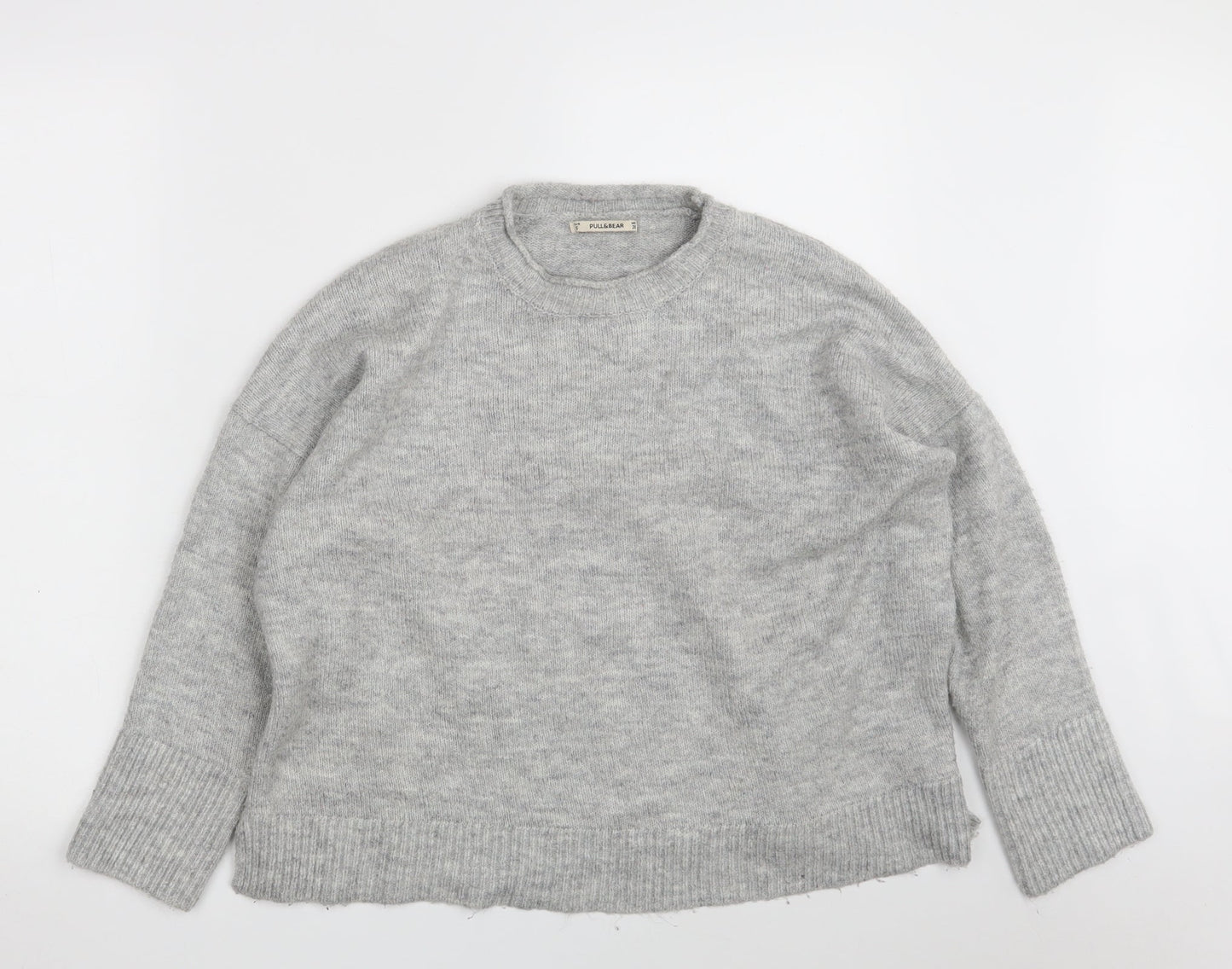 Womens UK Size S Pull&Bear Grey Pullover Jumper