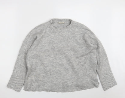 Womens UK Size S Pull&Bear Grey Pullover Jumper