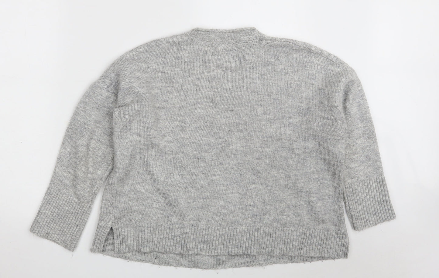Womens UK Size S Pull&Bear Grey Pullover Jumper