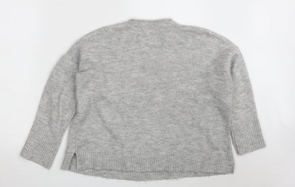Womens UK Size S Pull&Bear Grey Pullover Jumper