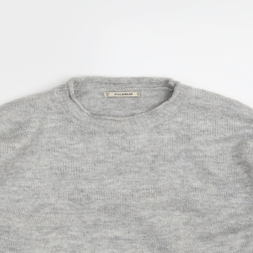 Womens UK Size S Pull&Bear Grey Pullover Jumper
