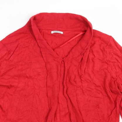 Damart Womens Red Collared  Viscose  Jumper Size 18   - Size 18-20