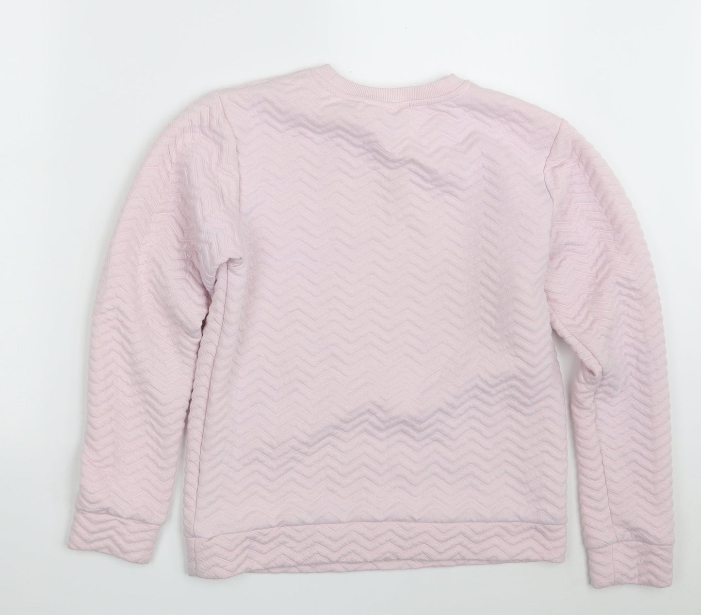 KappAhl Girls Pink  Polyester Pullover Sweatshirt Size 13-14 Years   - Sparkling