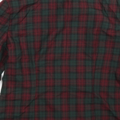 Rebecca Sheldon Womens Multicoloured Check  Jacket Blazer Size 10  Button