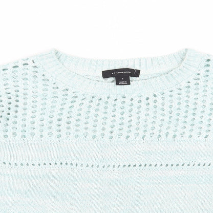 Womens UK Size S Atmosphere Green Pullover Jumper