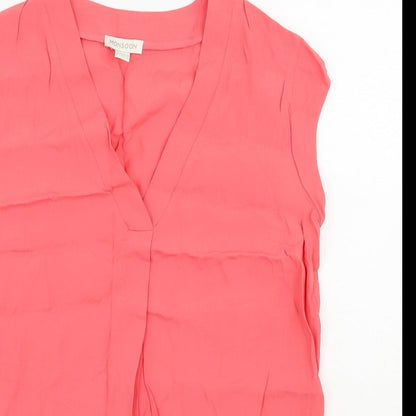Womens UK Size 10 Monsoon Pink Basic Blouse