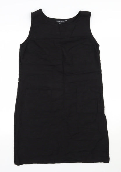 Capsule Womens Black  Viscose Shift  Size 12  Round Neck Pullover