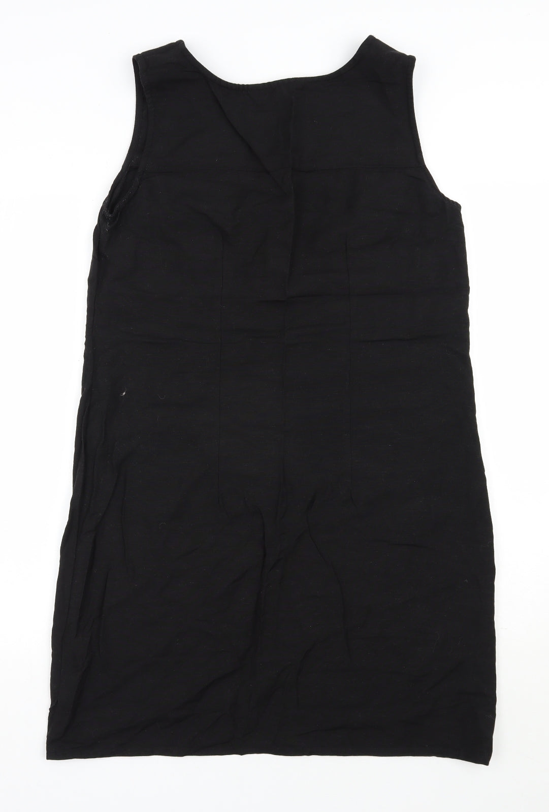 Capsule Womens Black  Viscose Shift  Size 12  Round Neck Pullover