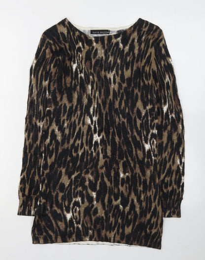 Womens UK Size XS DAVID EMANUEL Black Basic Blouse