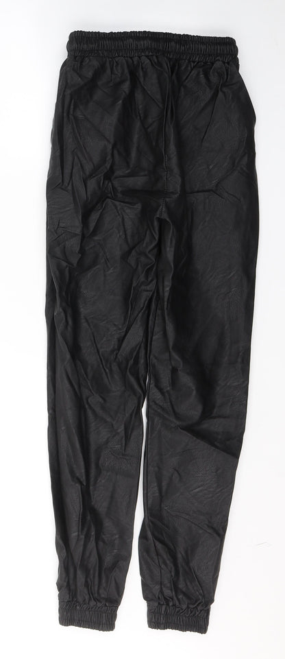 Womens UK Size S Made in Italy Regular Fit  Black Trousers