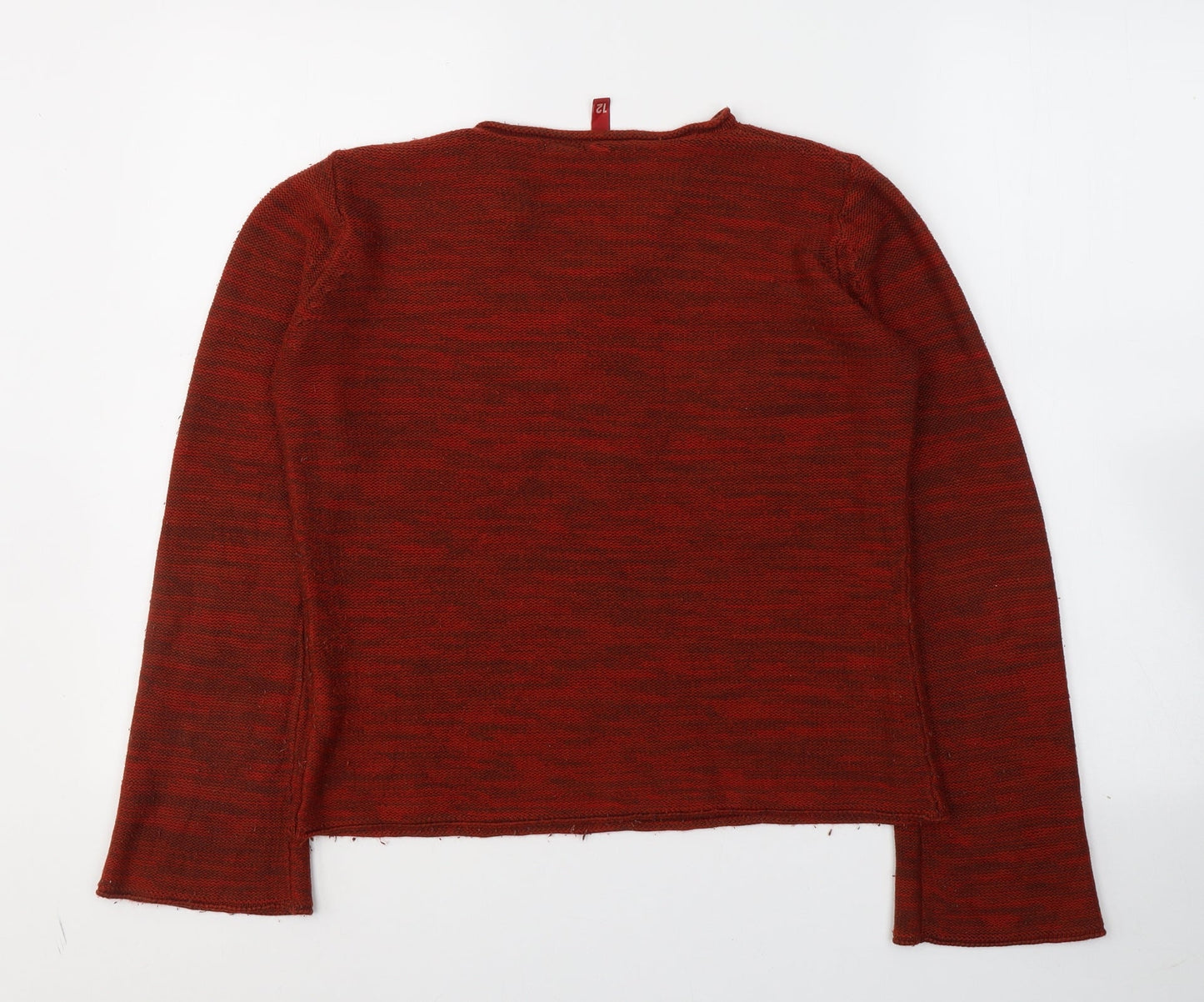 Womens UK Size 12 Divided by H&M Red Basic Blouse