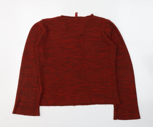 Womens UK Size 12 Divided by H&M Red Basic Blouse