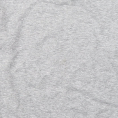 Brand and care label for Primark girls’ grey cotton pullover sweatshirt, size 10-11, years pullover