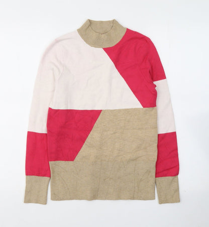 Womens UK Size 8 Marks and Spencer Multicoloured Jersey Blouse