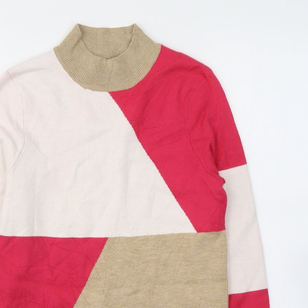 Womens UK Size 8 Marks and Spencer Multicoloured Jersey Blouse