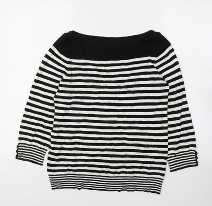 Womens UK Size 12 BHS Black Basic Blouse
