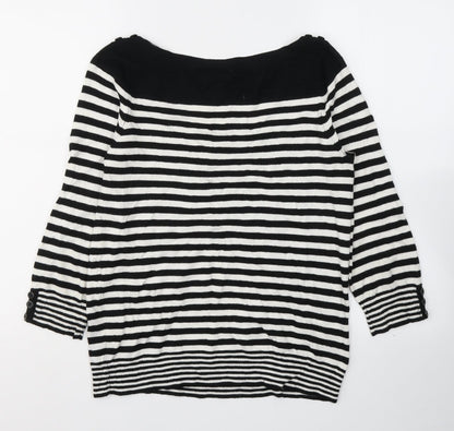 Womens UK Size 12 BHS Black Basic Blouse