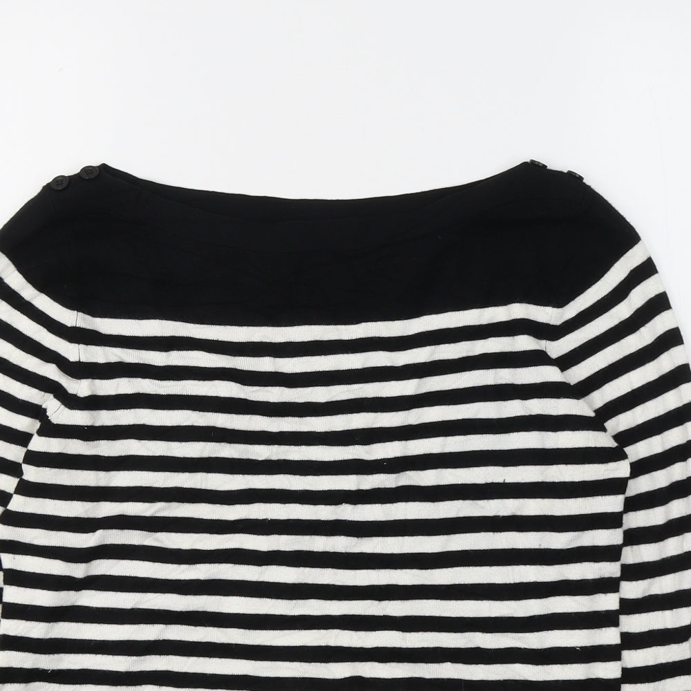 Womens UK Size 12 BHS Black Basic Blouse