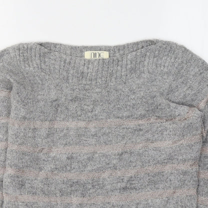 Womens UK Size 8 NINE Grey Pullover Jumper