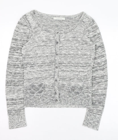 Womens UK Size S Woolworths Grey Cardigan Jumper