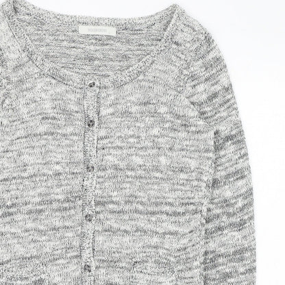 Womens UK Size S Woolworths Grey Cardigan Jumper
