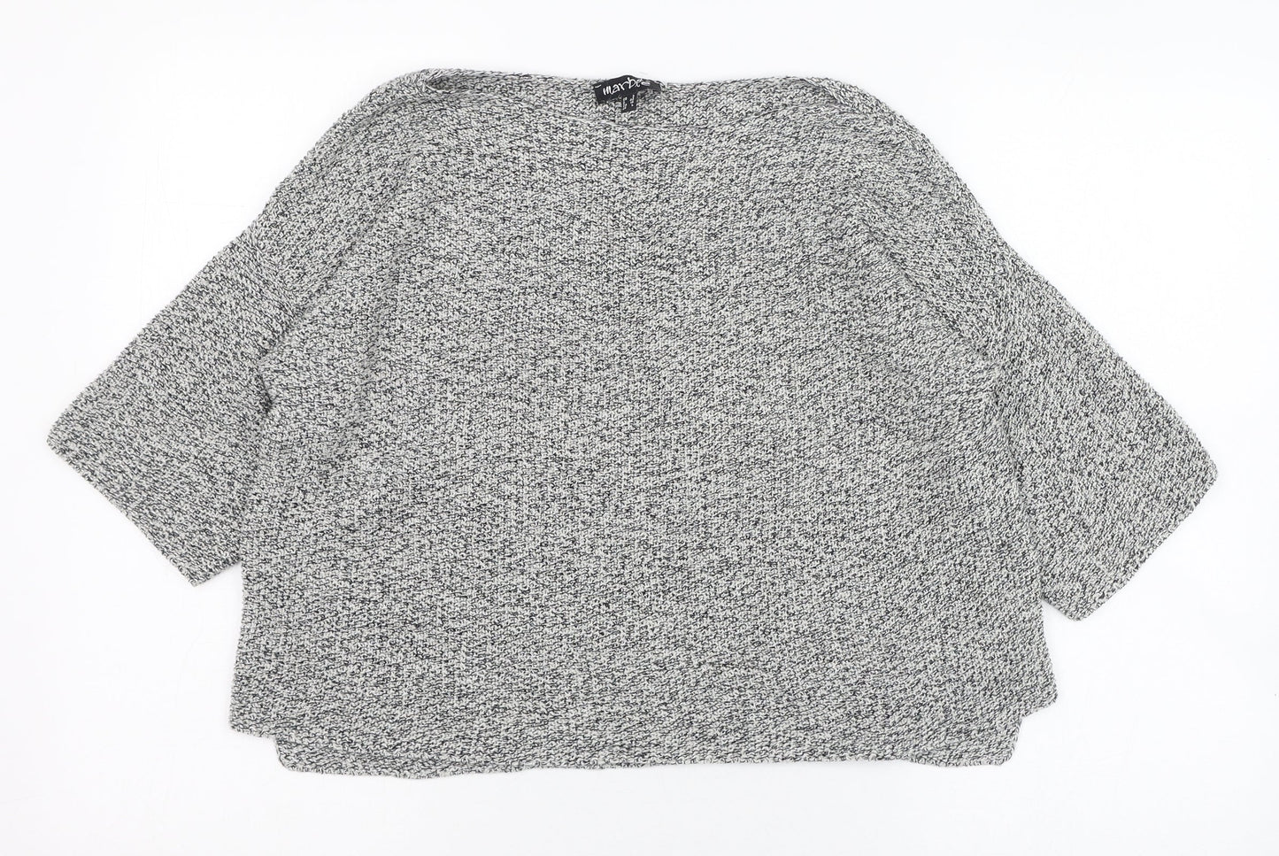 Womens UK Size 14 Marble Grey Pullover Jumper