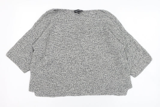 Womens UK Size 14 Marble Grey Pullover Jumper