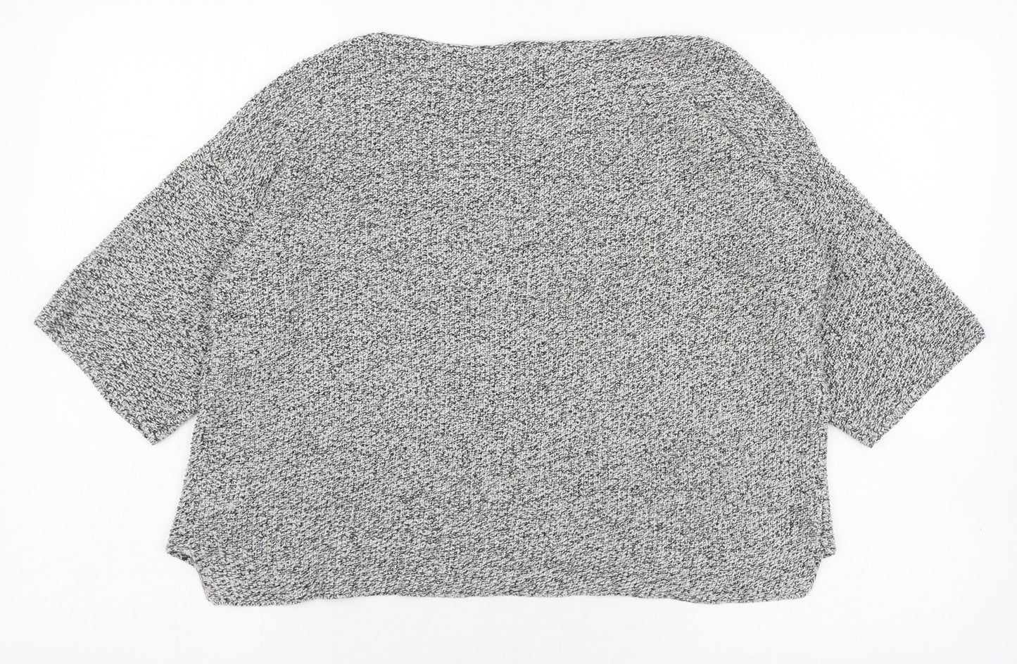 Womens UK Size 14 Marble Grey Pullover Jumper