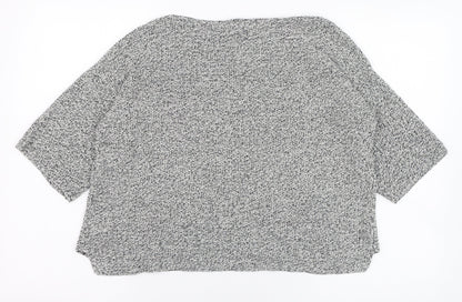Womens UK Size 14 Marble Grey Pullover Jumper