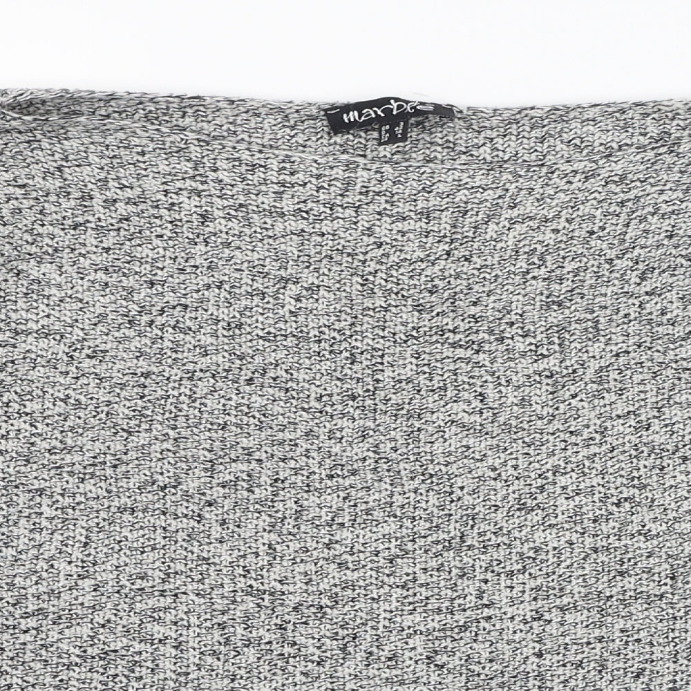 Womens UK Size 14 Marble Grey Pullover Jumper