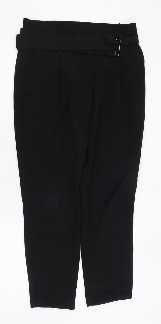 Womens UK Size 12 Dorothy Perkins Regular Fit  Black Trousers