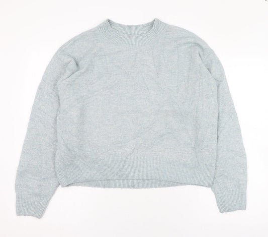 Womens UK Size 4 H&M Blue Pullover Jumper