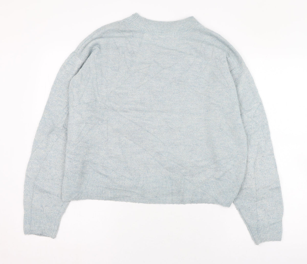 Womens UK Size 4 H&M Blue Pullover Jumper