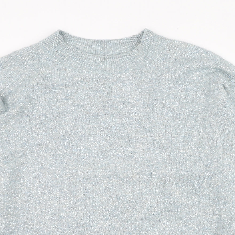 Womens UK Size 4 H&M Blue Pullover Jumper