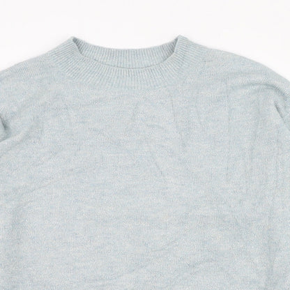 Womens UK Size 4 H&M Blue Pullover Jumper
