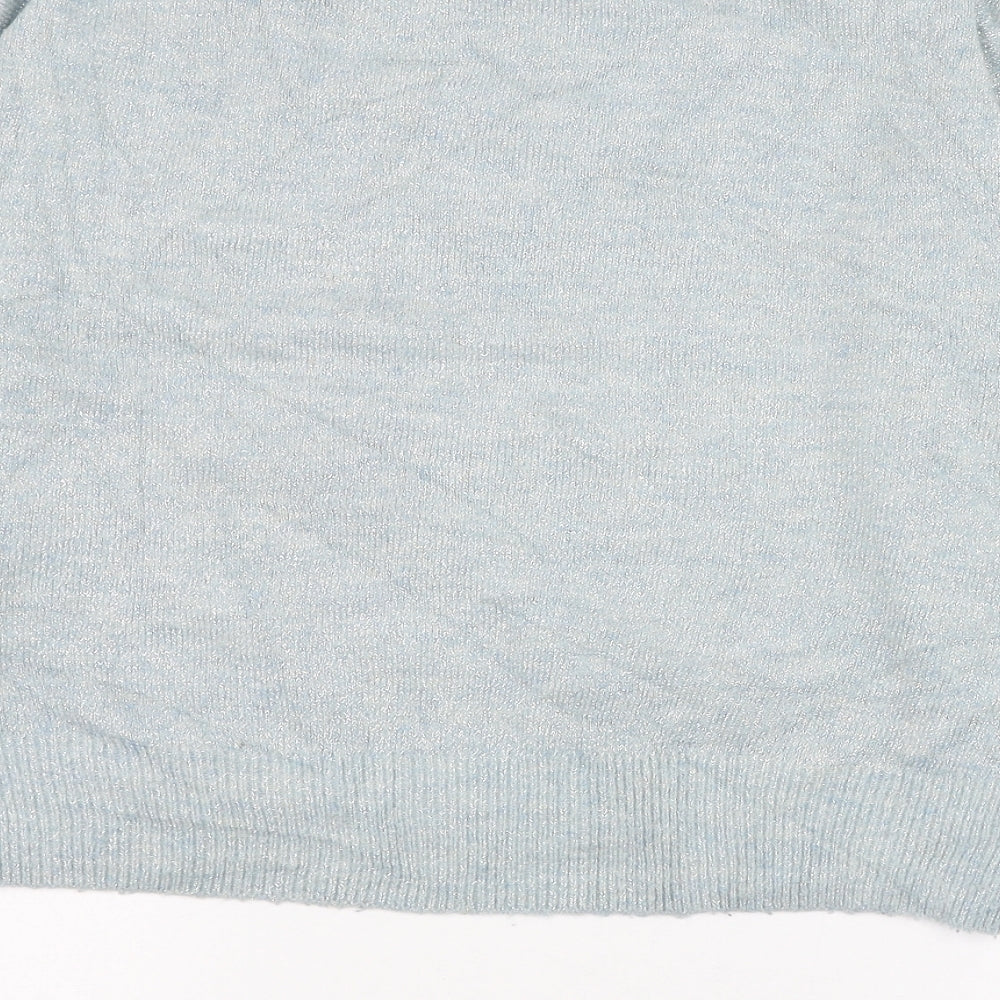 Womens UK Size 4 H&M Blue Pullover Jumper