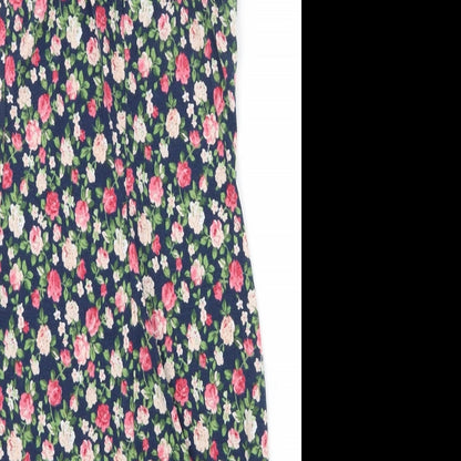 SheIn Womens Multicoloured Floral Polyester Camisole Tank Size XS Square Neck - Tie Straps