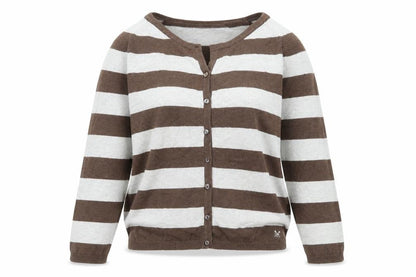 Womens UK Size 12 Crew Clothing Brown Cardigan Jumper