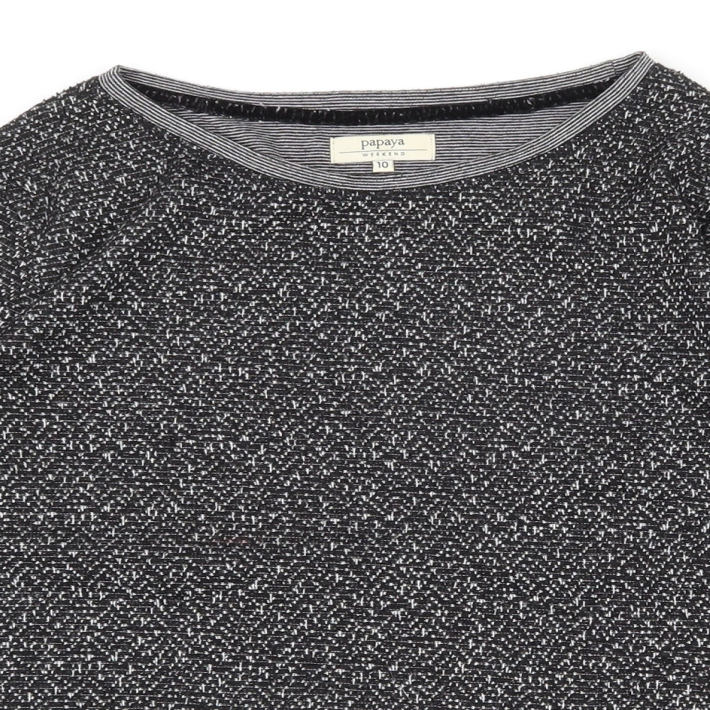 Womens UK Size 10 Papaya Grey Pullover Jumper